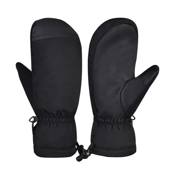 Ветрозащитные и водоотталкивающие лыжные перчатки-S-black