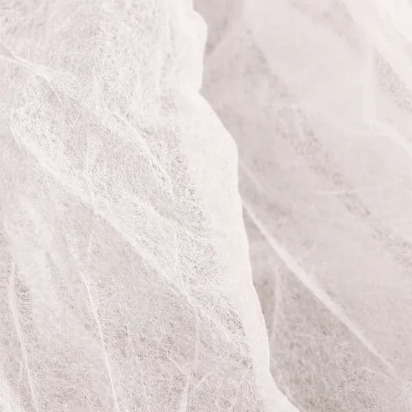 Одноразовая белая спейс-шапочка из нетканого материала с эластичной лентой для ношения, набор 20 шт