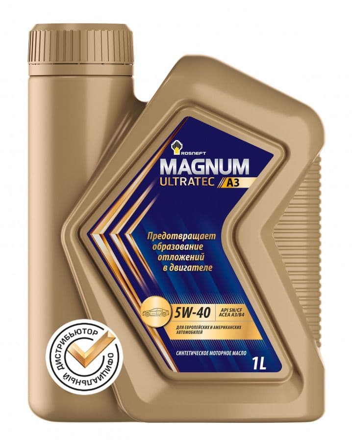 Rosneft Magnum Ultratec A3 5W-40 5W-40 Масло моторное, Синтетическое, 1 л