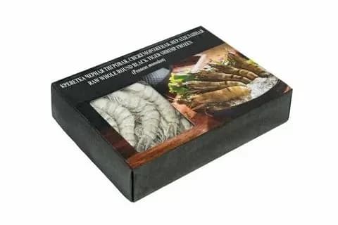 Креветка черная тигровая целая, свежемороженая 13/15, APEX, 1 кг