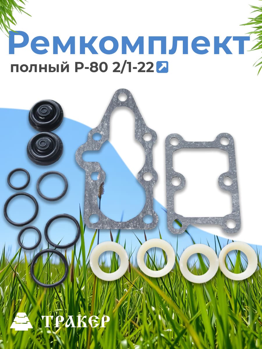 Ремкомплект Р-80 2/1-22 полный с пластмассовыми вкладышами (307)