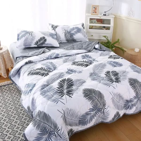MUJI Одеяло Евро 70x100 см, Всесезонное, Летнее, с наполнителем Ватин, Полиэстер, комплект из 1 шт