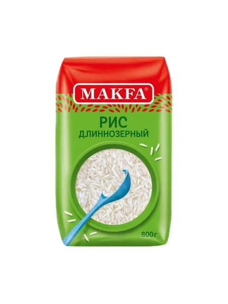 Макфа Рис Длиннозерный Шлифованный, 800гр