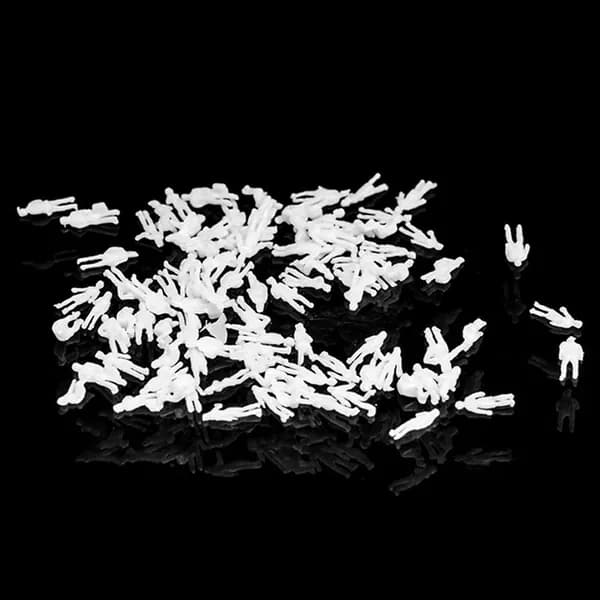 200pcs Белые миниатюрные фигуры