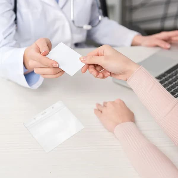 Пластиковые водонепроницаемые держатели из пвх для вакцинных карт, прозрачные, 10 штук
