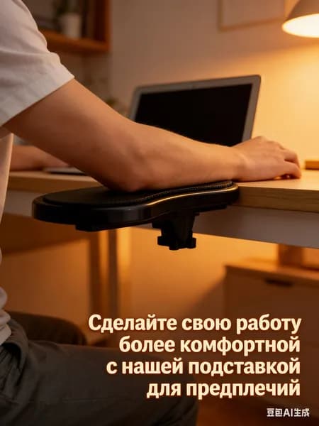 Эргономичный настольный удлинитель подлокотника для игр и офиса-удобная поддержка локтя, идеально подходит для настройки клавиатуры и мыши