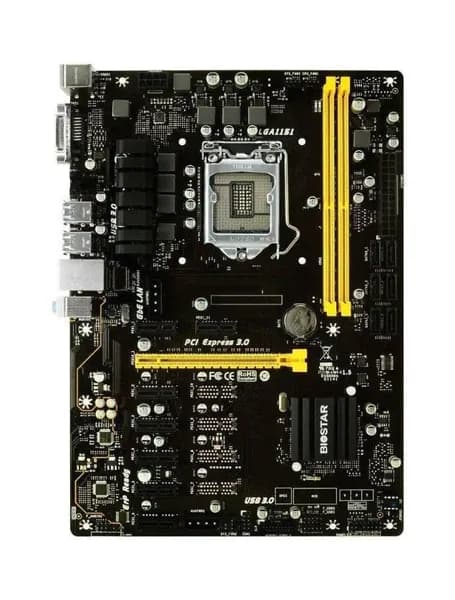 Материнская плата Biostar TB250-BTC+ ver. 6.x - без белых usb 7xPCI-E Socket 1151 v1 простая, но качественная