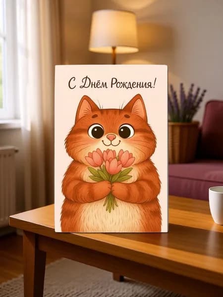 Открытка с Днем рождения
