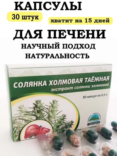 Солянка холмовая капсулы для печени и желчевыводящих путей