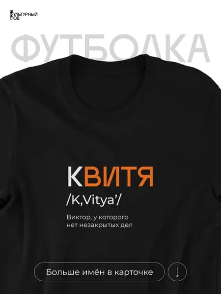 Футболка именная Виктор Витя
