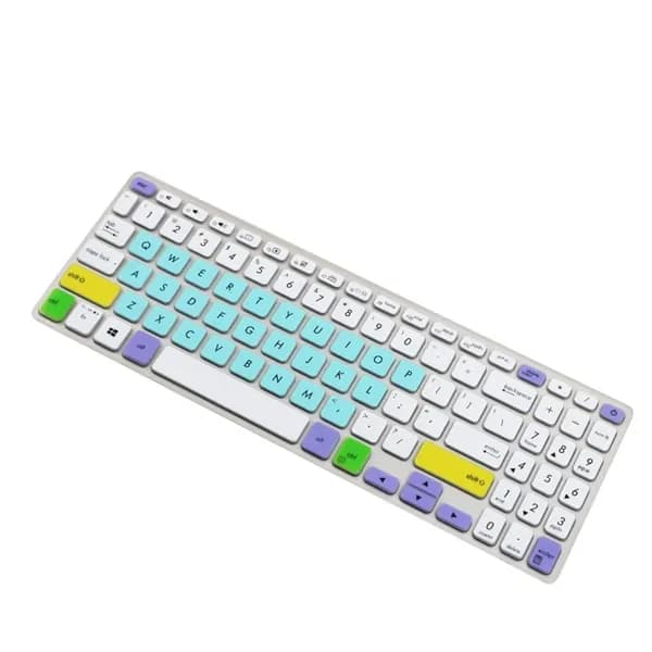 Накладка на клавиатуру для ноутбука FL8700F S530UN, Разноцветная мята