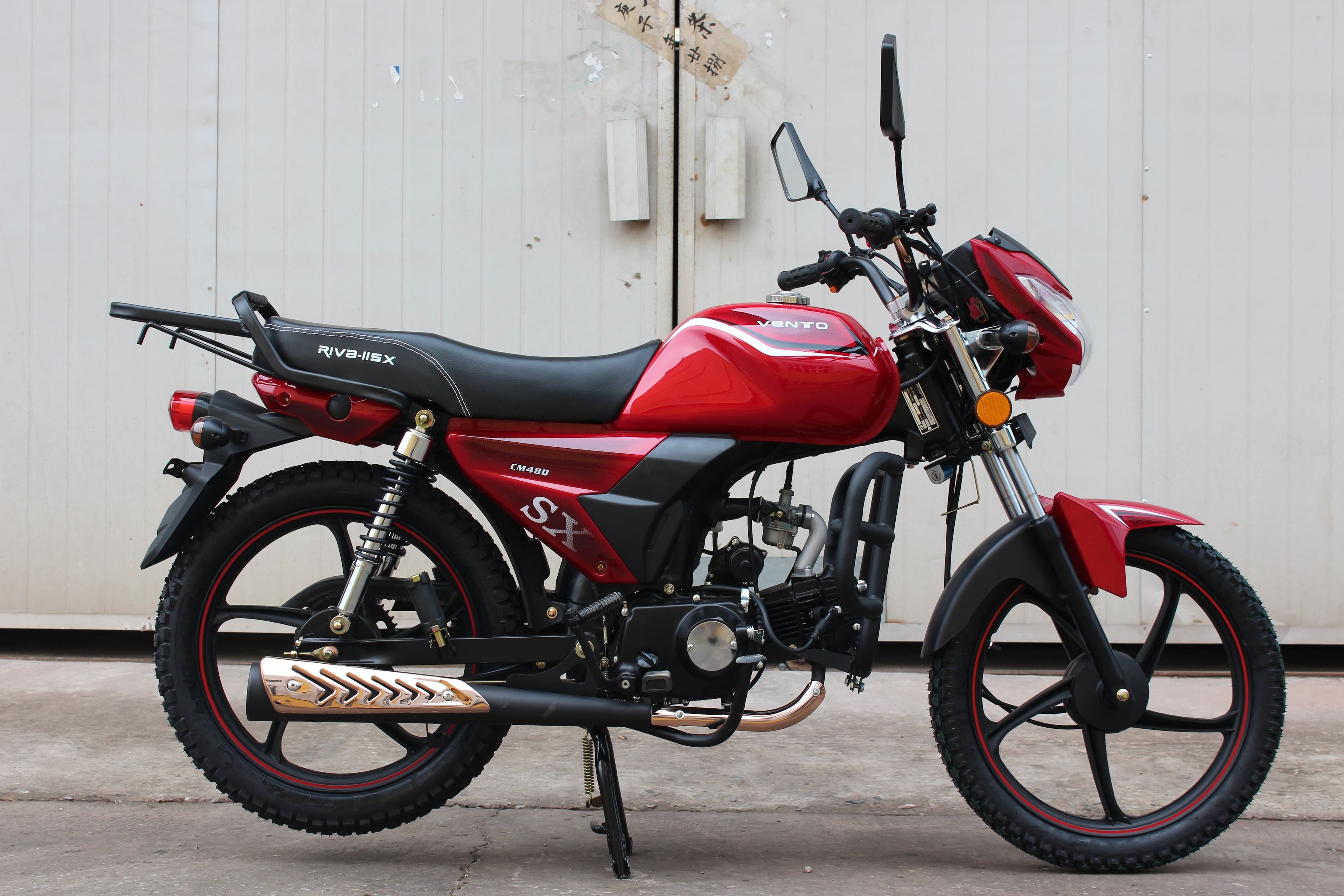 Мопед бензиновый VMC RIVA II SX CH1100 (без ПТС, под 49) красный/ любая категория прав