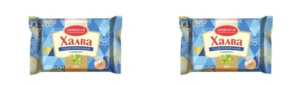 Азовская Фабрика Халва подсолнечная с изюмом,350 гр., 2 уп.
