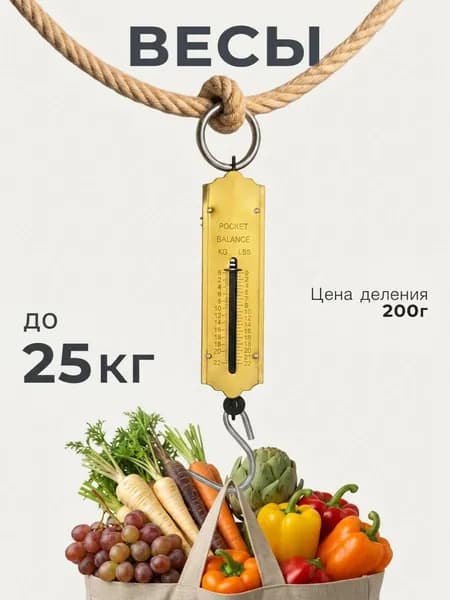Безмен механический "Золотой стандарт" до 25кг