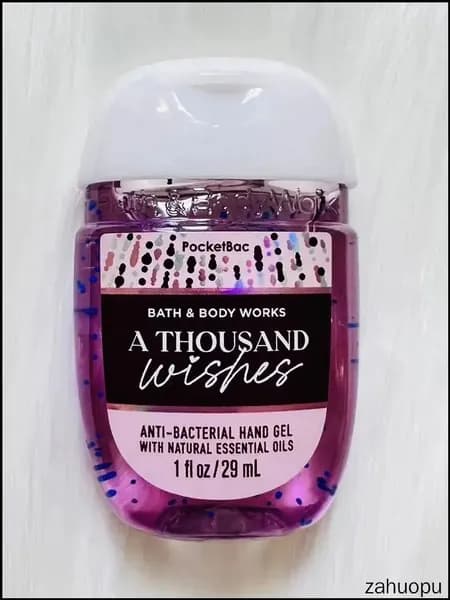 Bath & Body Works Санитайзер для рук антисептик A THOUSAND WISHES,Аромат папайи, пиона, амбры и миндального крема, 29мл