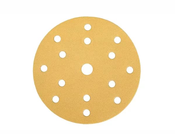 Шлифовальный круг Interflex Gold AP215C 150 мм, на липучке, 15 отверстий, Р100 3127103315