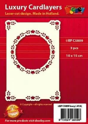 Подложка для открытки A6 "circle with corners" (10.5 х 14.85 см.) / Doodey, артикул BPC5809