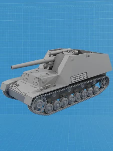 Hummel Late макет танка демонстрационный 1 100