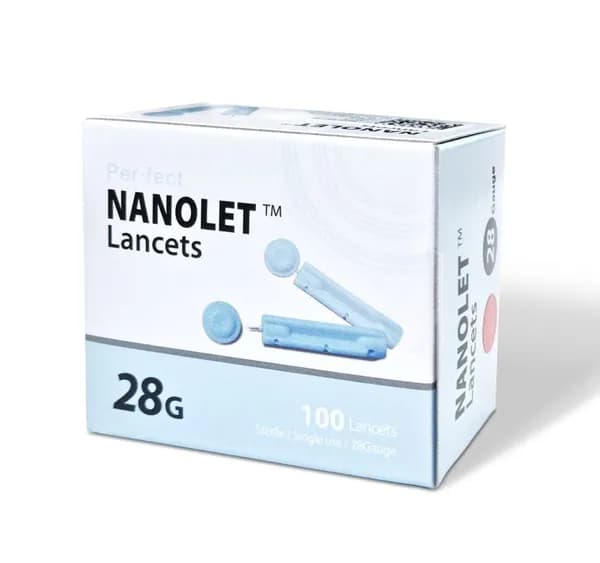 Ланцеты одноразовые NANOLET (100 шт. в уп.)
