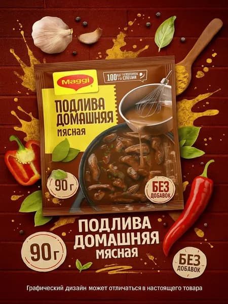 Подлива MAGGI Домашняя мясная, 90г