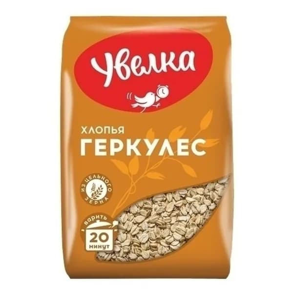Хлопья Увелка Геркулес овсяные требует варки 400 г