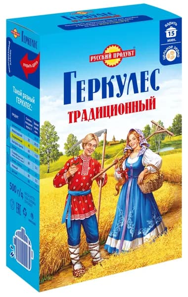 Геркулес Русский Продукт традиционный, 500 г
