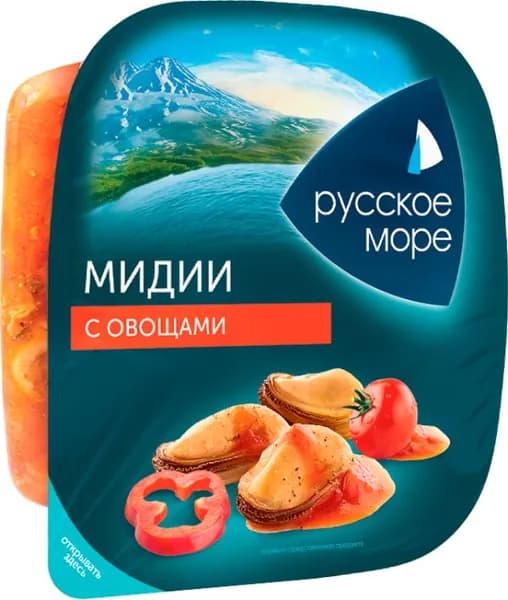 Мидии Русское море с овощами 150г