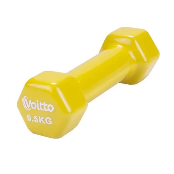Гантель для фитнеса виниловая Voitto 0,5 кг