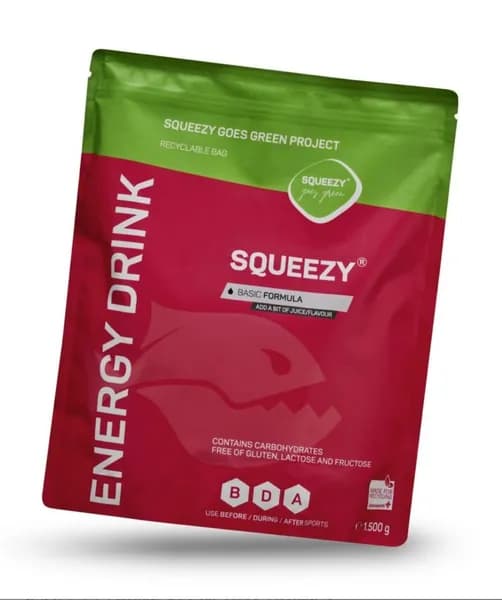 Изотоник с электролитам ENERGY DRINK Squeezy 1500гр. (без вкуса),