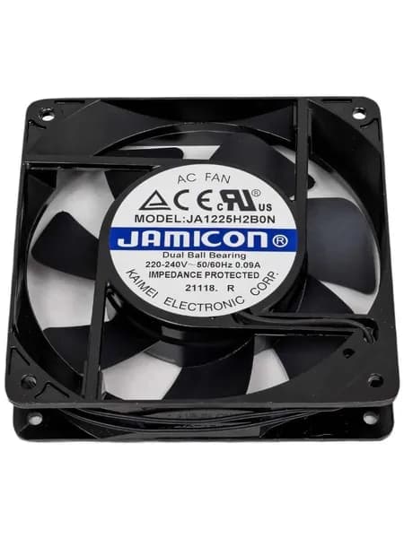 Вентилятор JA1225H2B0N-L(JA1225H2B010N-L-R) JAMICON 220В, 120х120х25 мм, подшипник качения, провод без разъема