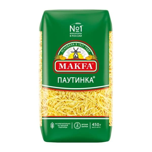 Макароны Makfa Паутинка 450г