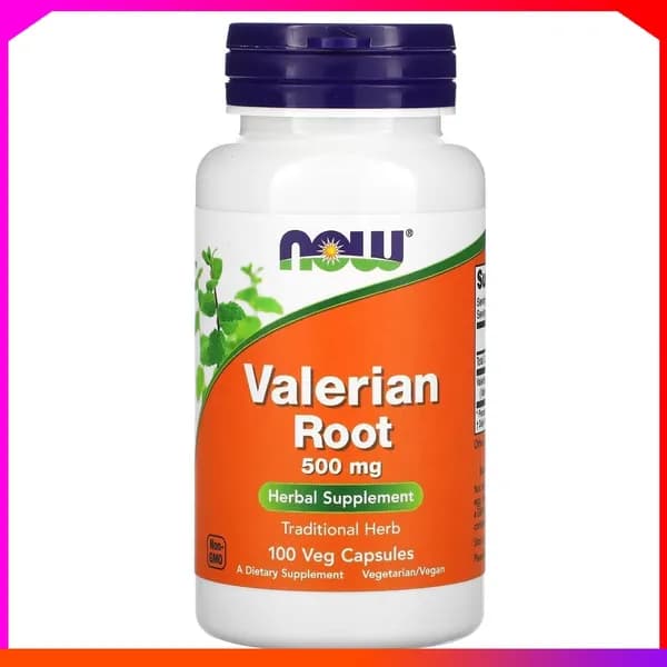 Валериана в таблетках NOW Valerian Root 500 мг 100 растительных капсул