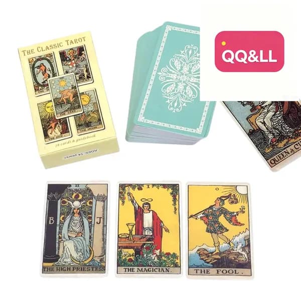 For 78pcs CLASSIC TAROT Колода Таро,Колода карт Таро