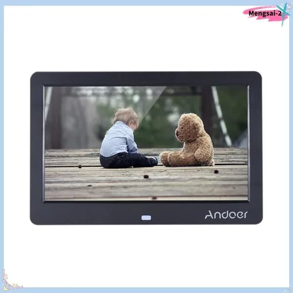 Цифровая фоторамка Andoer 10", высокое разрешение 1024*600, мультиплеер для дома и офиса