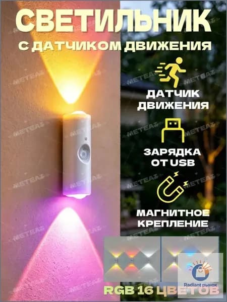 Настенный светильник, 1 Вт