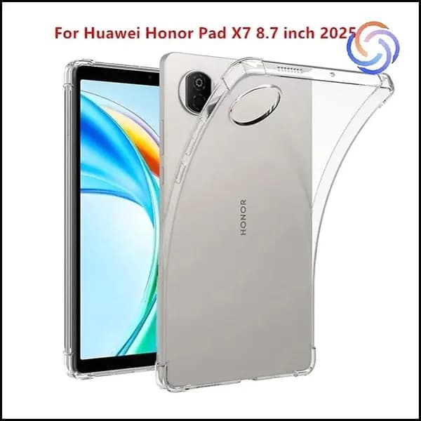 Эксклюзивный защитный чехол для планшета Huawei Honor Pad X7 8.7 дюймов 2025 JMSW09/JMSL09, выполненный из прозрачного TPU с мягкими бамперами для безопасности от падений
