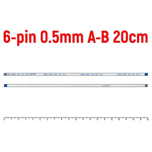 Шлейф кнопки включения для ноутбука ASUS X552CL 6-pin Шаг 0.5mm Длина 20cm Обратный A-B AWM 20624 80C 60V VW-1
