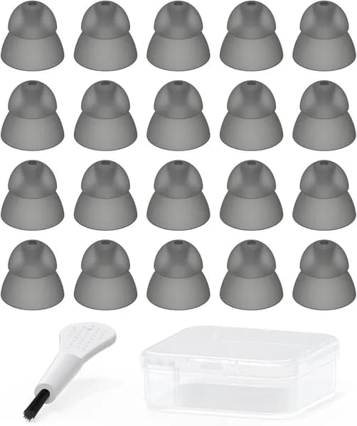 Амбушюры для слуховых аппаратов - двухслойные закрытого типа Power Dome Resound SureFit RIC и Open Fit BTE, аксессуары ушных вкладышей с чехлом переноски (пробный набор из 9 шт.)