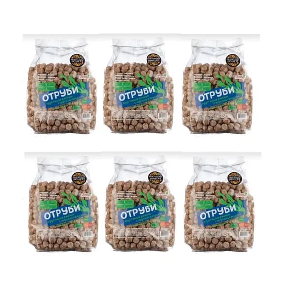 Ваше здоровье Отруби ржаные, с морской капустой, 230 гр., 6 уп/