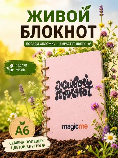 Живой блокнот с карандашом