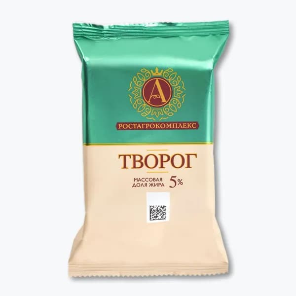 Творог 5%, 180 г, А.РОСТАГРОКОМПЛЕКС
