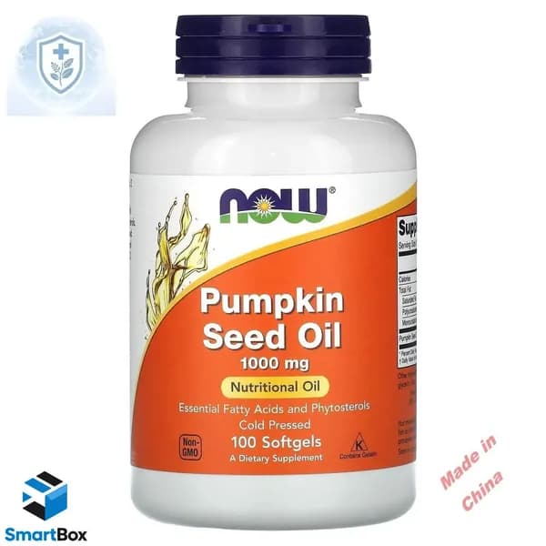 NOW Foods, Pumpkin Seed oil, Масло тыквенных семечек, 1000 мг, 100 мягких капсулЖирные кислоты