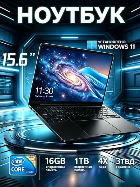 Портативный ноутбук 15.6" Intel N5095, Full HD, Windows 11 Pro, с мышью, для дома и офиса, с сертификатом EAC Игровой ноутбук 15.6", RAM 16 ГБ 1024 ГБ, Windows Pro, светло-розовый, темно-бежевый, Русская раскладка