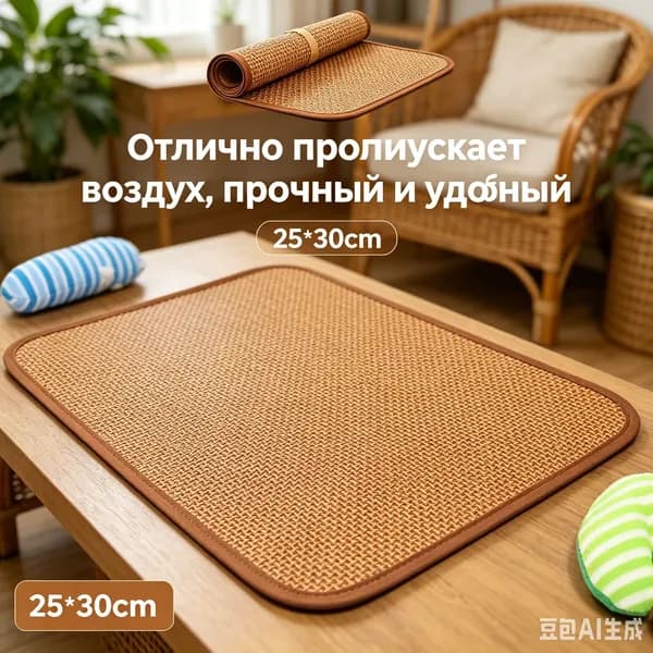 Охлаждающая подстилка для домашних животных размером 25x30 см, специально разработанная для кошек и собак, 1 шт.