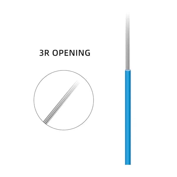 50 PCS 3R Opening Permanent Makeup Needles blades Ручка для микропигментации ручной работы для перманентного макияжа