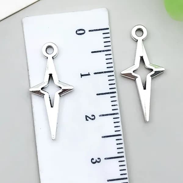 Подвеска в виде креста и звезды 10x23mm 10pcs