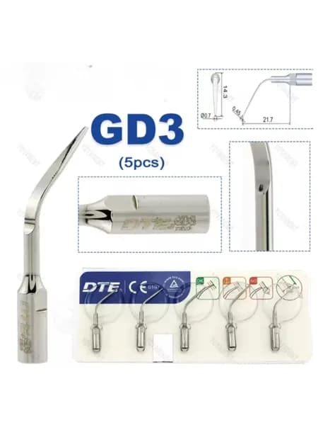 Насадка Woodpecker GD3 для скайлера, для снятия зубных отложений (подходит к DTE, Satelec, NSK)
