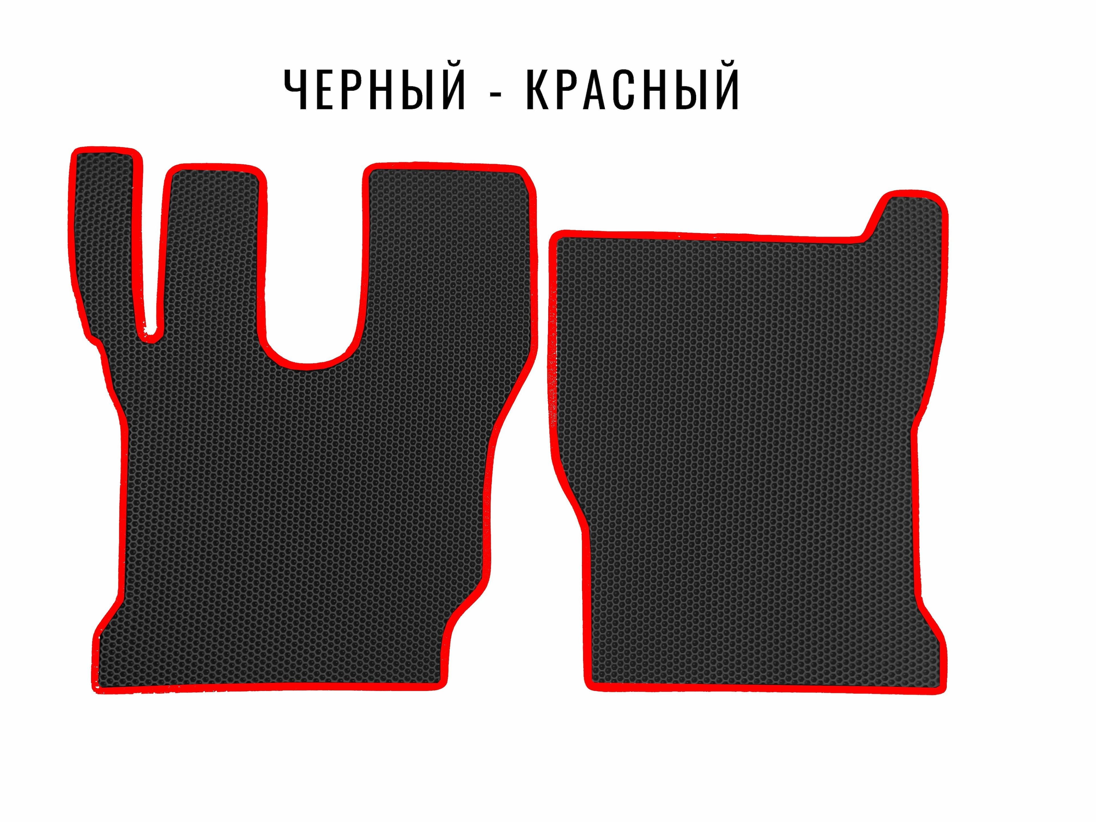 Коврик eva VOLVO FM черный материал -красный кант