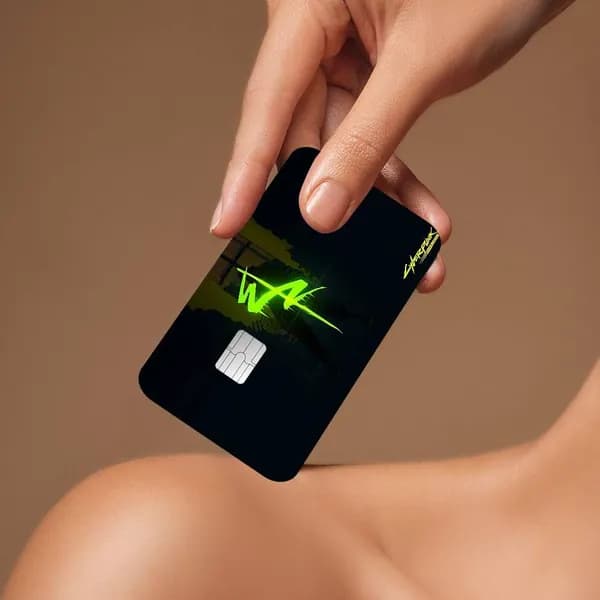 Киберпанк Бегущие по краю Аниме Cyberpunk Edgerunners Наклейка для банковской карты