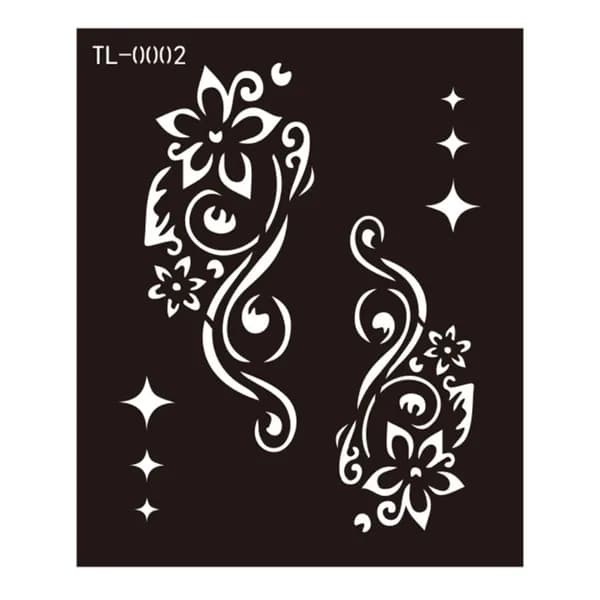 (1 лист) Hannah Hollow tattoo Sticker Juice Полупостоянный шаблон для струйной татуировки DIY-TL0002